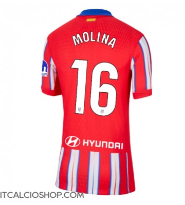 Atletico Madrid Nahuel Molina #16 Prima Maglia Femmina 2024-25 Manica Corta